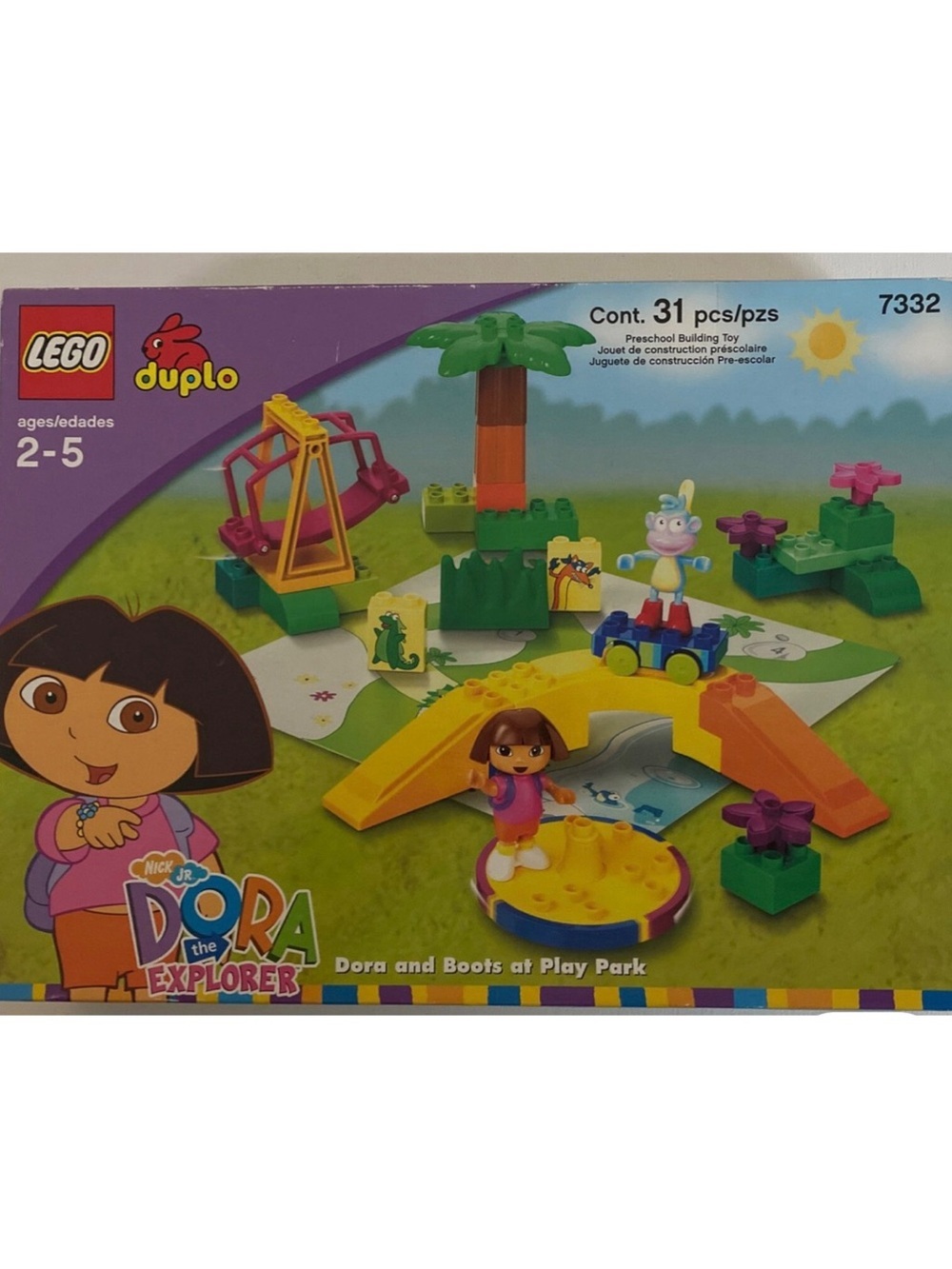 LEGO Duplo Retired 2004 Set 7332 Dora The Explorer & Boots Play at the Park
